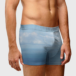 Трусы-боксеры мужские Крымское море, цвет: 3D-принт — фото 2