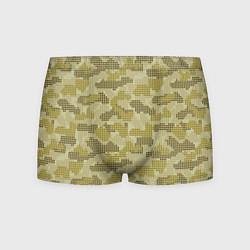 Трусы-боксеры мужские Милитари точка круглая, цвет: 3D-принт