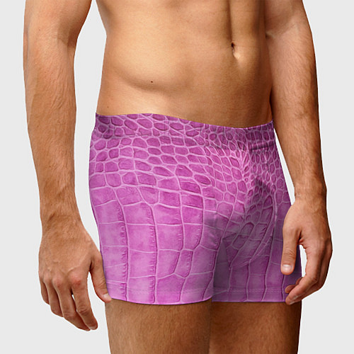 Мужские трусы Кожа - текстура - pink / 3D-принт – фото 3
