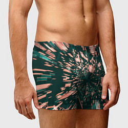 Трусы-боксеры мужские Абстрактные полупрозрачные летящие блоки, цвет: 3D-принт — фото 2