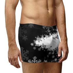 Трусы-боксеры мужские Сноуборд черно-белый, цвет: 3D-принт — фото 2