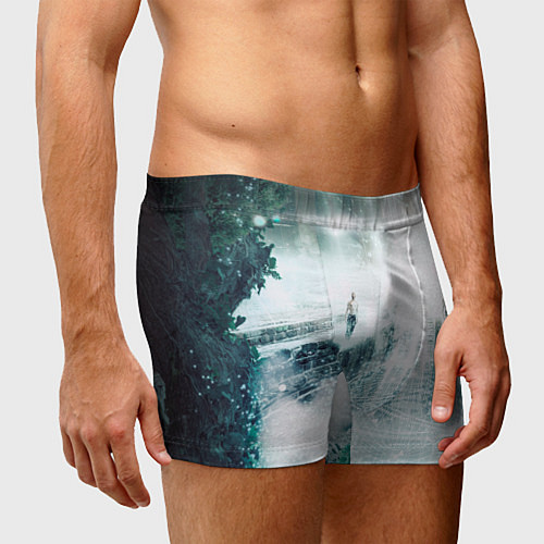 Мужские трусы Абстрактное свечение из будущего / 3D-принт – фото 3