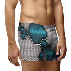 Трусы-боксеры мужские Cyber texture abstraction, цвет: 3D-принт — фото 2