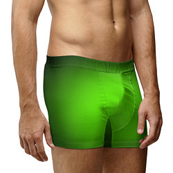 Трусы-боксеры мужские Кислотный зеленый с градиентом, цвет: 3D-принт — фото 2