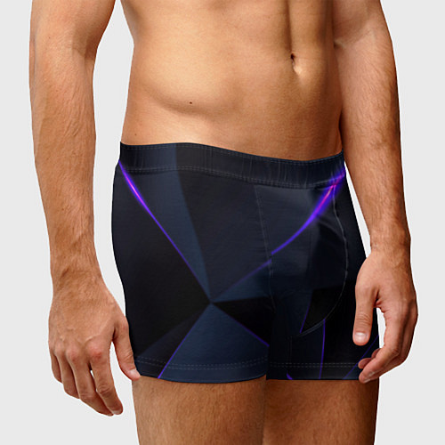 Мужские трусы Geometry stripes neon stiil / 3D-принт – фото 3