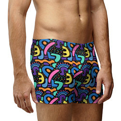 Трусы-боксеры мужские Multicolored texture pattern, цвет: 3D-принт — фото 2
