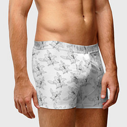 Трусы-боксеры мужские Лилия цветочный паттерн, цвет: 3D-принт — фото 2