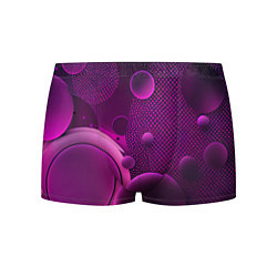 Трусы-боксеры мужские Фиолетовые шары, цвет: 3D-принт