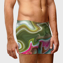 Трусы-боксеры мужские Color waves, цвет: 3D-принт — фото 2