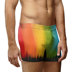 Трусы-боксеры мужские Летняя радуга, цвет: 3D-принт — фото 2