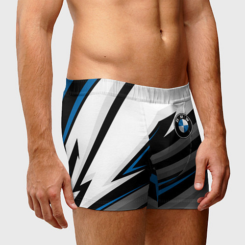 Мужские трусы БМВ - спортивная униформа / 3D-принт – фото 3