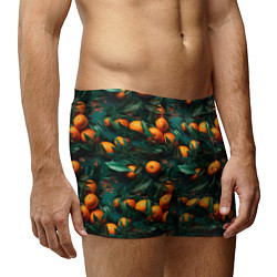 Трусы-боксеры мужские Яркие апельсины, цвет: 3D-принт — фото 2