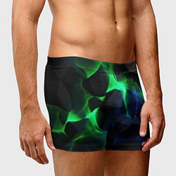 Трусы-боксеры мужские Неоновая лава из плит, цвет: 3D-принт — фото 2
