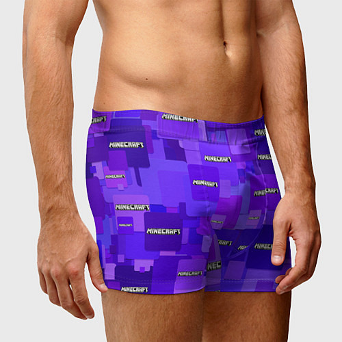 Мужские трусы Minecraft pattern logo / 3D-принт – фото 3
