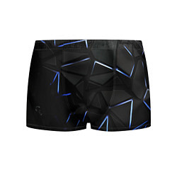 Мужские трусы Black texture neon line