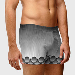 Трусы-боксеры мужские Круглая полосатая геометрия, цвет: 3D-принт — фото 2