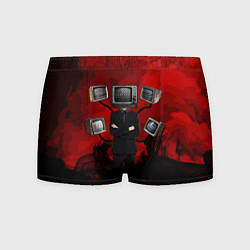 Трусы-боксеры мужские Skibidi toilet Tv Man, цвет: 3D-принт