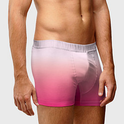 Трусы-боксеры мужские Оттенки розового градиент, цвет: 3D-принт — фото 2