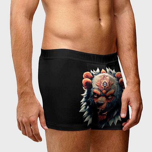 Мужские трусы С разъяренным медведем / 3D-принт – фото 3