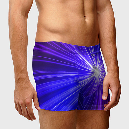 Мужские трусы Космическое свечение / 3D-принт – фото 3