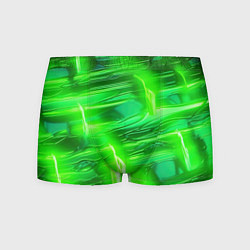 Трусы-боксеры мужские Яркий зеленый фон, цвет: 3D-принт