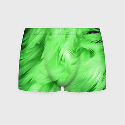 Трусы-боксеры мужские Зеленые абстрактные листья, цвет: 3D-принт