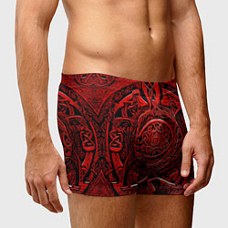 Трусы-боксеры мужские Скандинавский орнамент викингов, цвет: 3D-принт — фото 2