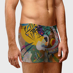 Трусы-боксеры мужские Искусство Кандинского - Доминирующая кривая, цвет: 3D-принт — фото 2