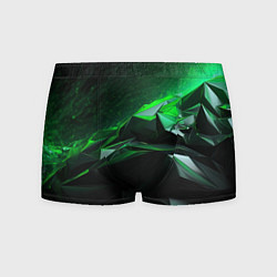 Мужские трусы Green abstract geometry