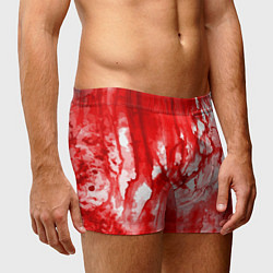 Трусы-боксеры мужские Кровь на белом, цвет: 3D-принт — фото 2