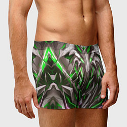 Трусы-боксеры мужские Зелёная киберпанк броня, цвет: 3D-принт — фото 2