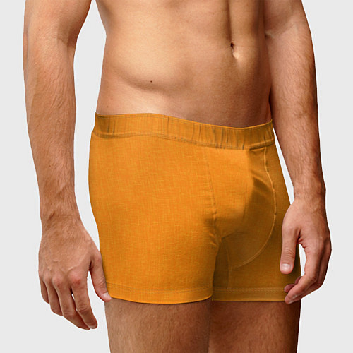 Мужские трусы Жёлто-оранжевый текстура однотонный / 3D-принт – фото 3