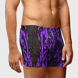 Трусы-боксеры мужские Демонический доспех фиолетовый, цвет: 3D-принт — фото 2