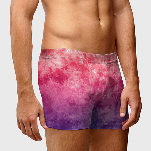 Мужские трусы Абстракция - сине-красные облака / 3D-принт – фото 3