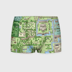 Трусы-боксеры мужские Zelda: карта, цвет: 3D-принт