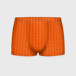 Трусы-боксеры мужские Объёмные пирамиды сочный апельсиновый, цвет: 3D-принт