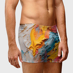 Трусы-боксеры мужские Абстрактная живопись акрилом, цвет: 3D-принт — фото 2