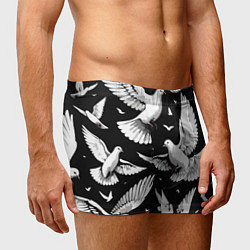 Трусы-боксеры мужские Белый голубь мира, цвет: 3D-принт — фото 2