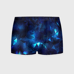 Мужские трусы Синие осколки из мелких абстрактных части калейдос