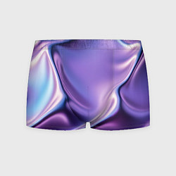Трусы-боксеры мужские Голография - изгибающийся металлический фиолетовый, цвет: 3D-принт