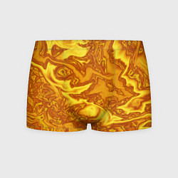 Трусы-боксеры мужские Абстракция жидкое золото, цвет: 3D-принт