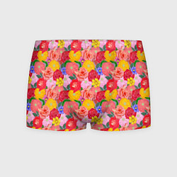 Мужские трусы Летний цветочный фон