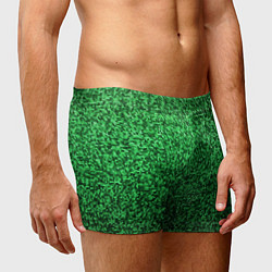 Трусы-боксеры мужские Мелкая мозаика зелёный градиент, цвет: 3D-принт — фото 2