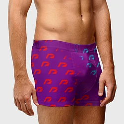 Трусы-боксеры мужские НФС лого градиент текстура, цвет: 3D-принт — фото 2