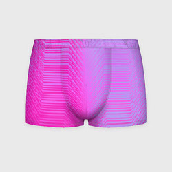 Трусы-боксеры мужские Розовые градиентные линии, цвет: 3D-принт