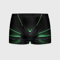 Мужские трусы Футуристическая абстракция с зеленым неоновым свет