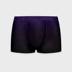 Трусы-боксеры мужские Фиолетово-чёрный тёмный градиент, цвет: 3D-принт