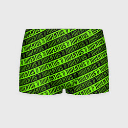 Трусы-боксеры мужские Juventus green pattern sport, цвет: 3D-принт