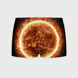 Трусы-боксеры мужские Пылающее солнце крупным планом, цвет: 3D-принт