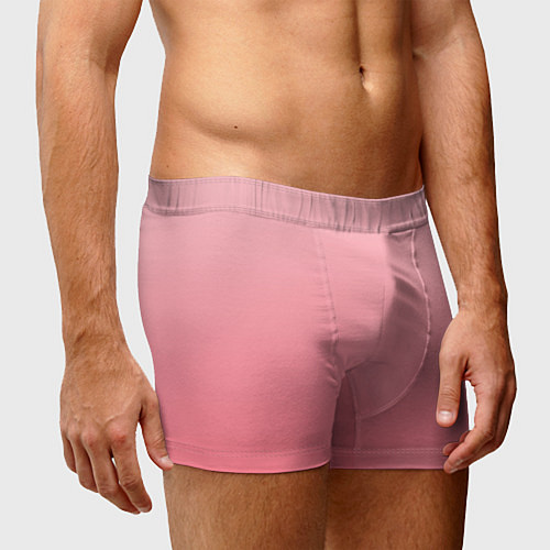 Мужские трусы Нежный розовый градиент / 3D-принт – фото 3